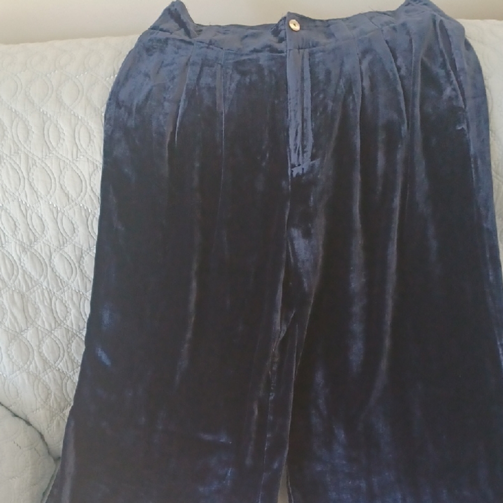Sundance Midnight Blue Velvet Trousers
